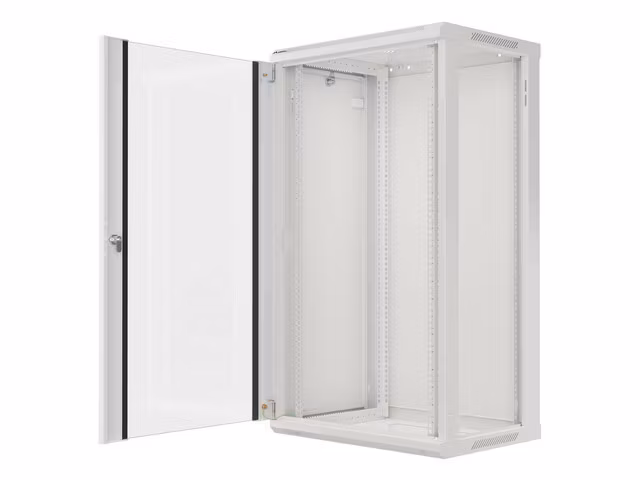 RACKSKÅP 19" VÄGGMONTERAT 22U/600X450 (FLAT PACK) GRÅ LANBERG V2