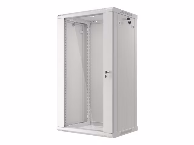RACKSKÅP 19" VÄGGMONTERAT 22U/600X450 (FLAT PACK) GRÅ LANBERG V2