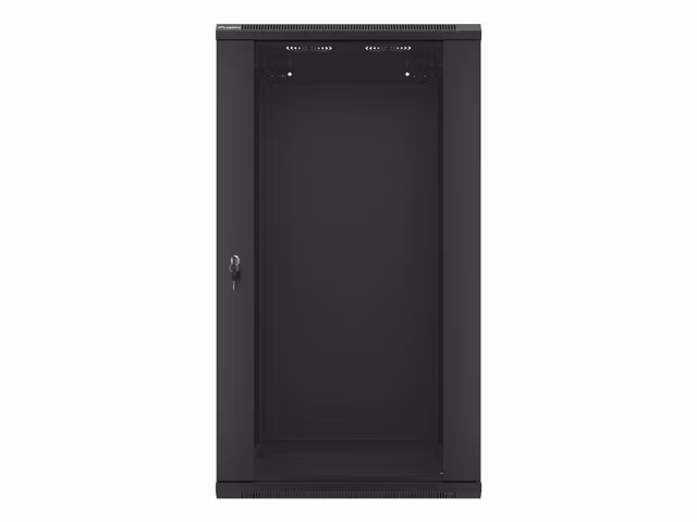 RACKSKÅP 19" VÄGGMONTERAT 22U/600X600 (FLAT PACK) SVART LANBERG V2
