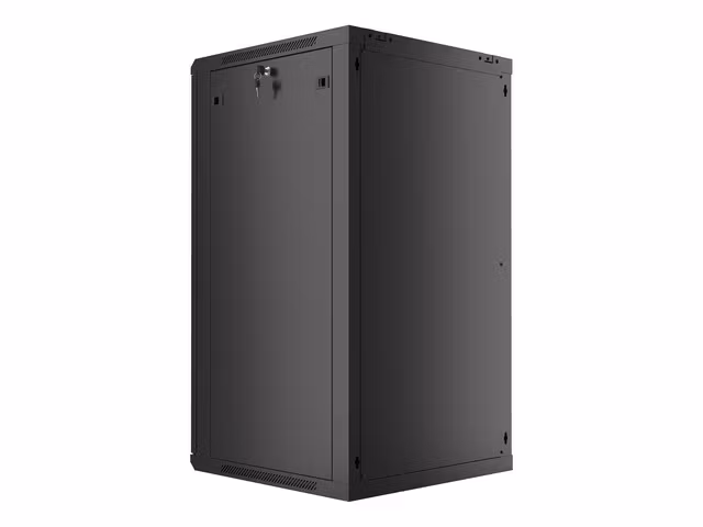RACKSKÅP 19" VÄGGMONTERAT 22U/600X600 (FLAT PACK) SVART LANBERG V2