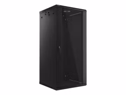 RACKSKÅP 19" VÄGGMONTERAT 27U/600X600 (FLAT PACK) SVART LANBERG V2