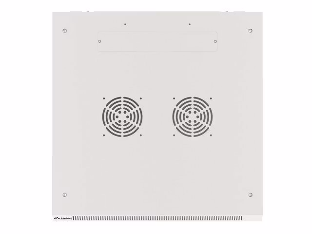 RACKSKÅP 19" VÄGGMONTERAT 27U/600X600 (FLAT PACK) MED GLASDÖRR GRÅ LANBERG V2