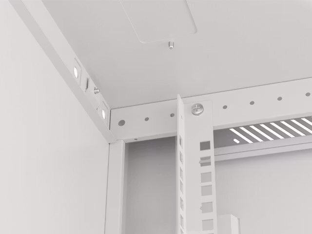 RACKSKÅP 19" VÄGGMONTERAT 22U/600X600 (FLAT PACK) MED GLASDÖRR GRÅ LANBERG V2