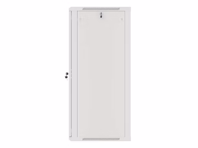 RACKSKÅP 19" VÄGGMONTERAT 27U/600X600 (FLAT PACK) MED GLASDÖRR GRÅ LANBERG V2