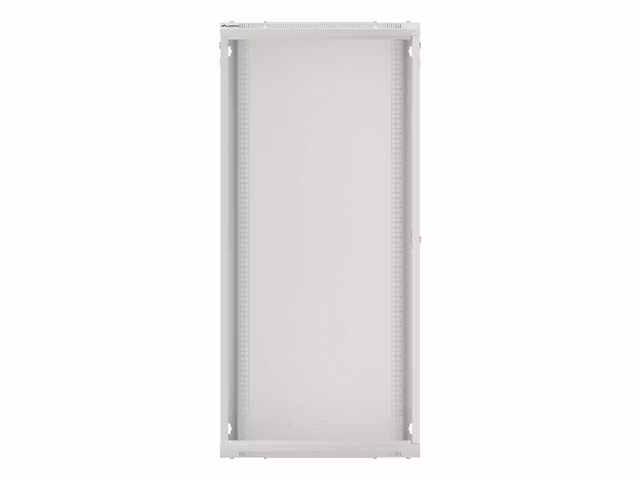RACKSKÅP 19" VÄGGMONTERAT 27U/600X600 (FLAT PACK) MED GLASDÖRR GRÅ LANBERG V2