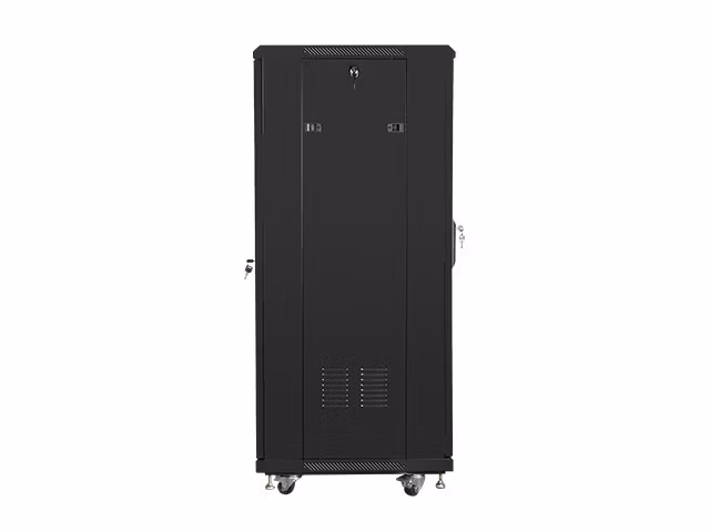 RACKSKÅP 19" FRISTÅENDE 27U/600X600 (FLAT PACK) SVART LANBERG