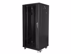 RACKSKÅP 19" FRISTÅENDE 27U/600X600 (FLAT PACK) SVART LANBERG