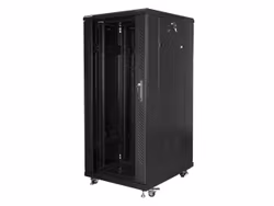 RACKSKÅP 19" FRISTÅENDE 27U/600X800 (FLAT PACK) SVART LANBERG