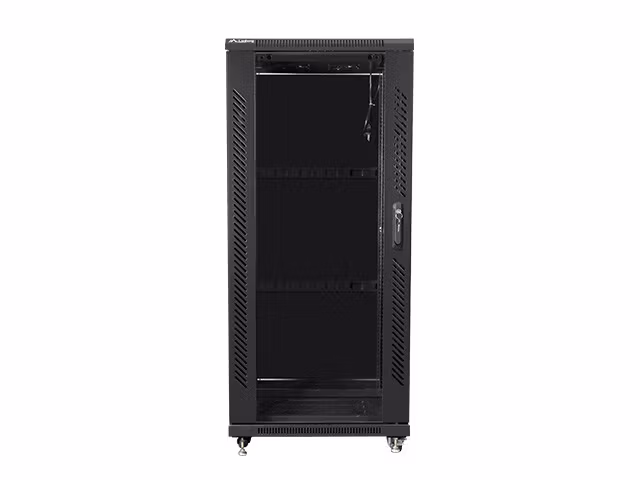 RACKSKÅP 19" FRISTÅENDE 27U/600X800 (FLAT PACK) SVART LANBERG