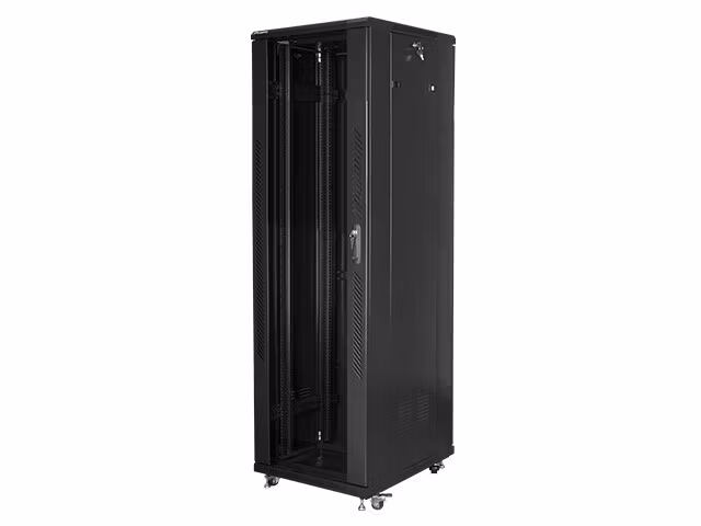 RACKSKÅP 19" FRISTÅENDE 42U/600X800 (FLAT PACK) SVART LANBERG