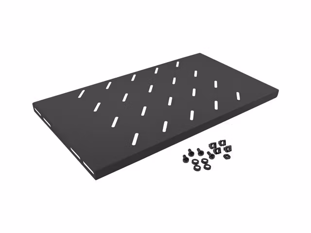 19" FAST HYLLPLAN 1U/486X270MM MAX LASTKAPACITET UPP TILL 120KG SVART LANBERG