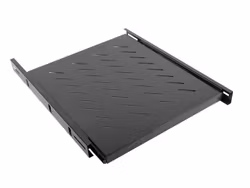 19" SKJUTBART HYLLPLAN 1U/463X550MM MAX LASTKAPACITET UPP TILL 60KG SVART LANBERG