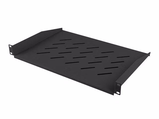 19" FAST HYLLPLAN 1U/483X315MM MAX LASTKAPACITET UPP TILL 25KG SVART LANBERG