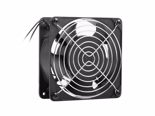 FLÄKT FÖR 10" & 19" RACK VÄGGMONTERAT LANBERGSKÅP 230V 120X120X38MM SVART