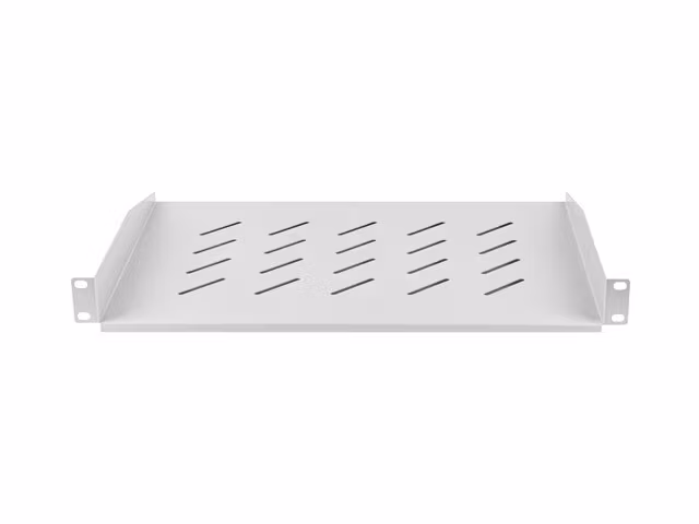 19" FAST HYLLPLAN 1U/483X315MM MAX LASTKAPACITET UPP TILL 25KG GRÅ LANBERG