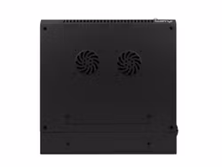 RACKSKÅP 19" VÄGGMONTERAT MED DUBBLA SEKTIONER 6U/600X600 (FLAT PACK) SVART LANBERG