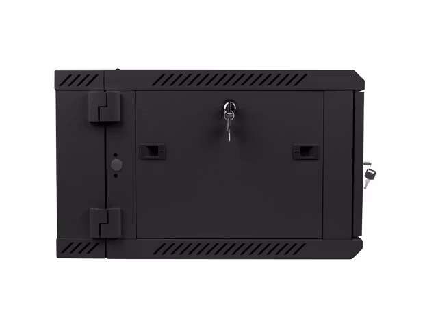 RACKSKÅP 19" VÄGGMONTERAT MED DUBBLA SEKTIONER 6U/600X600 (FLAT PACK) SVART LANBERG