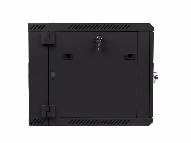 RACKSKÅP 19" VÄGGMONTERAT MED DUBBLA SEKTIONER 9U/600X600 (FLAT PACK) SVART LANBERG