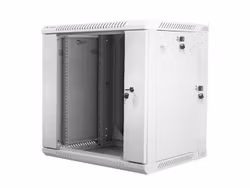 RACKSKÅP 19" DUBBEL SEKTION VÄGGMONTERAT 12U/600X600 (FLAT PACK) GRÅ LANBERG