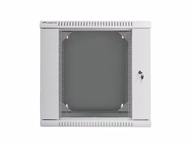 RACKSKÅP 19" DUBBEL SEKTION VÄGGMONTERAT 12U/600X600 (FLAT PACK) GRÅ LANBERG
