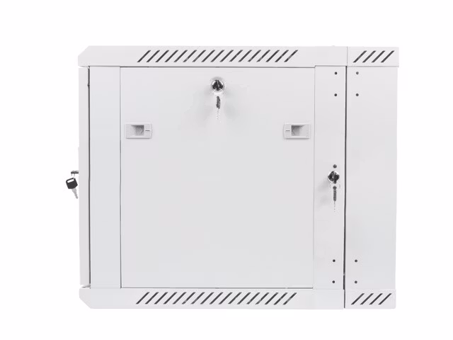 RACKSKÅP 19" VÄGGMONTERAT MED DUBBLA SEKTIONER 9U/600X600 (FLAT PACK) GRÅ LANBERG