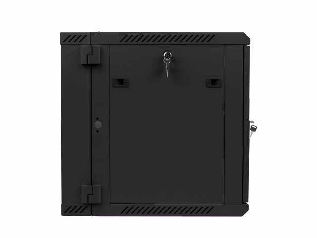 RACKSKÅP 19" DUBBEL SEKTION VÄGGMONTERAT 12U/600X600 (FLAT PACK) SVART LANBERG