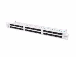 PATCHPANEL 48 PORT 1U 19" CAT.5E UTP GRÅ LANBERG