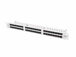 PATCHPANEL 48 PORTAR 1U 19" CAT.6 UTP GRÅ LANBERG