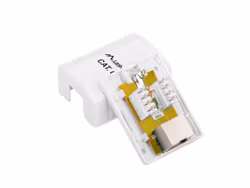 YTMONTERAD DOSA CAT.6 FTP SKÄRMAD 1X RJ45 VIT LANBERG