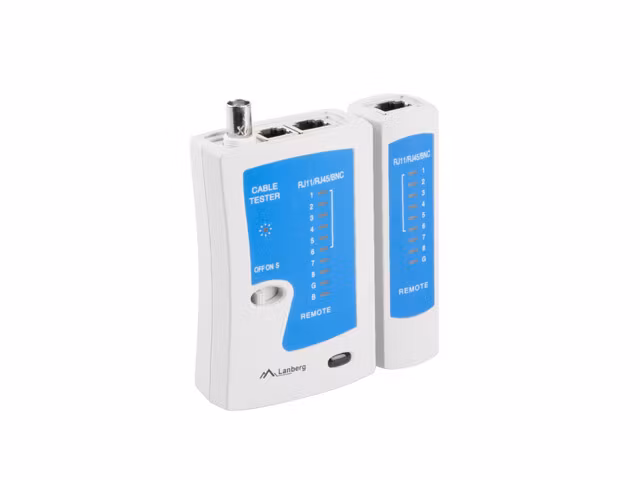 NÄTVERK LAN TESTARE RJ45, RJ12, RJ11, KOAXIALKABEL LANBERG