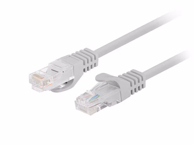 PATCHKABEL CAT.5E UTP 0,25M GRÅ FLUKE PASSED LANBERG