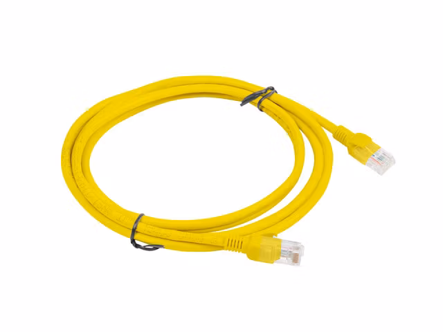 PATCHKABEL CAT.5E UTP 2M GUL FLUKE PASSERADE LANBERG