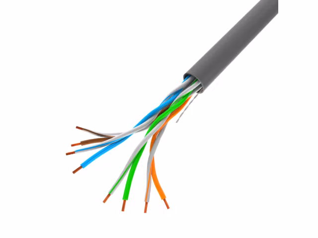 LAN-KABEL 100MB/S 305M SOLID CCA GRÅ LANBERG