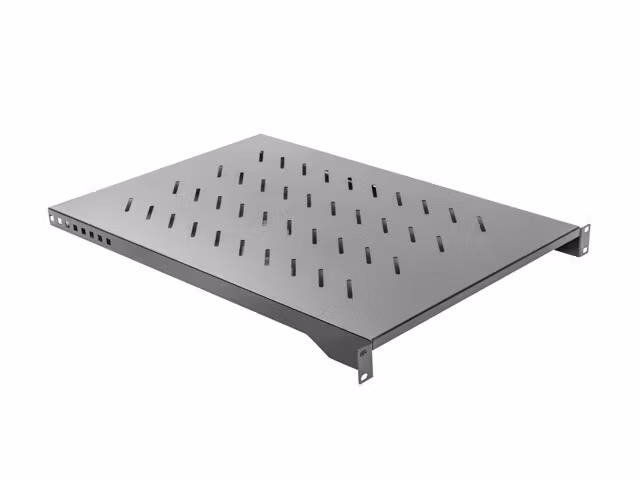 19" FAST HYLLPLAN 1U/483X700MM MAX LASTKAPACITET UPP TILL 15KG SVART LANBERG