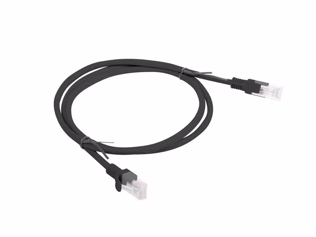 PATCHKABEL CAT.6 UTP 1M SVART FLUKE PASSERADE LANBERG