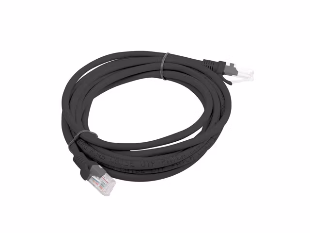 PATCHKABEL CAT.6 UTP 3M SVART FLUKE PASSERADE LANBERG