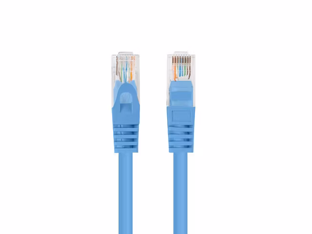 PATCHKABEL CAT.6 UTP 0,25M BLÅ FLUKE PASSERADE LANBERG