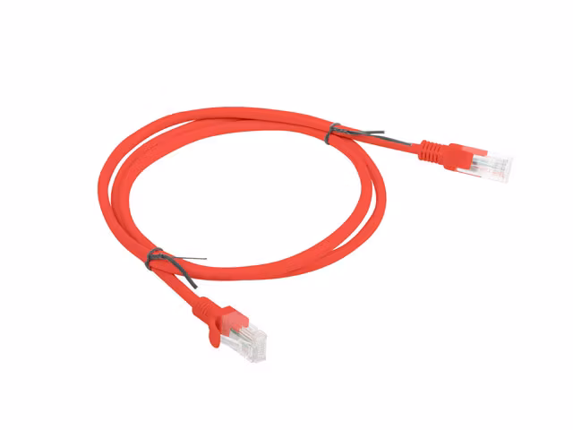 PATCHKABEL CAT.6 UTP 1M RÖD FLUKE PASSERADE LANBERG