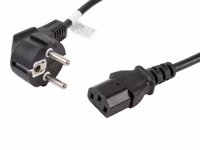 CEE 7/7->IEC 320 C13 NÄTSLADD 1,8 M VDE SVART LANBERG
