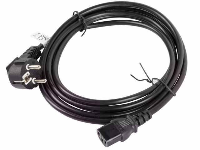 CEE 7/7->IEC 320 C13 NÄTSLADD 3M VDE SVART LANBERG
