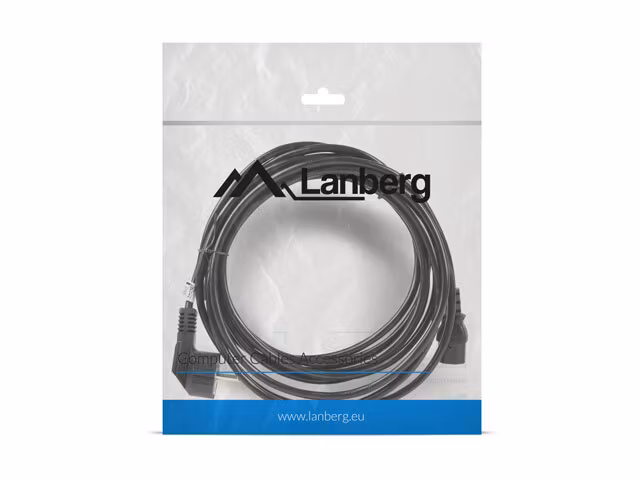 CEE 7/7->IEC 320 C13 NÄTKABEL 5M VDE SVART LANBERG