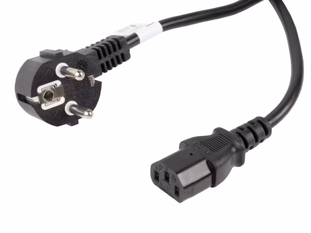 CEE 7/7->IEC 320 C13 NÄTSLADD 10M VDE SVART LANBERG