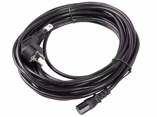 CEE 7/7->IEC 320 C13 NÄTSLADD 10M VDE SVART LANBERG