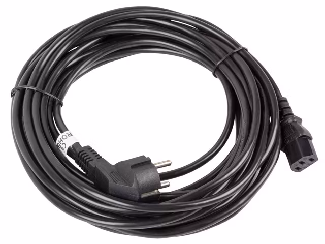 CEE 7/7->IEC 320 C13 NÄTSLADD 10M VDE SVART LANBERG