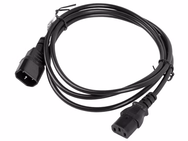 IEC 320 C13->C14 KABEL 1,8M SVART LANBERG