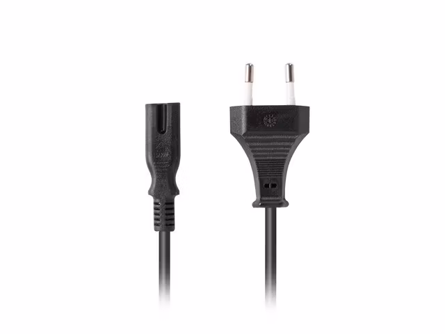 CEE 7/16->IEC 320 C7 EURO (RADIO) NÄTSLADD 1,8M VDE SVART LANBERG