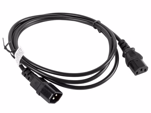 IEC 320 C13->C14 KABEL 1,8M SVART LANBERG