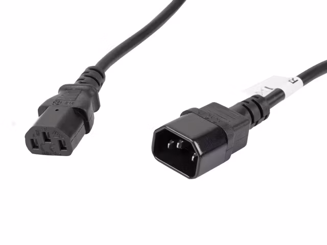 IEC 320 C13->C14 KABEL 5M VDE SVART LANBERG