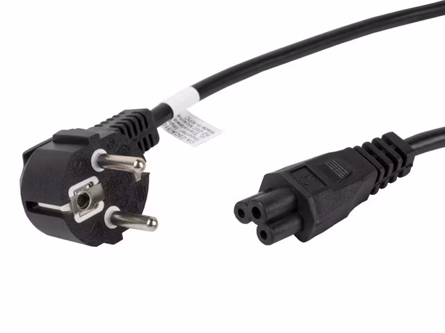 CEE 7/7 (MICKEY)->IEC 320 C5 NÄTSLADD 1,8M VDE SVART LANBERG