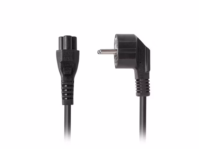 CEE 7/7 (MICKEY)->IEC 320 C5 NÄTSLADD 3M VDE SVART LANBERG